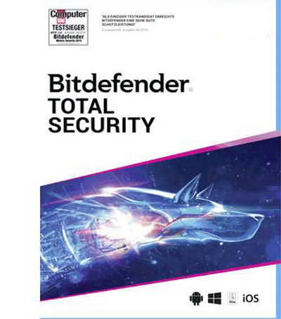Bitdefender Total Security 5 Devices, 3 Years